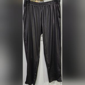 Guess Black Shimmery Elastic Waist Stretch Pull On Pants Women's Size XL